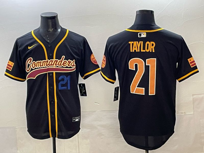 Men 2025 Nike Washington Commanders #21 Taylor Black 3th generation Joint Name Limited NFL Jersey 003